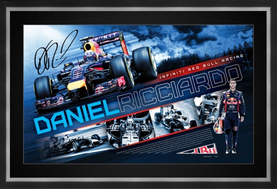Sports Stars and Legends - Daniel Ricciardo Signed Litho