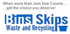 Bins Skips Waste and Recycling Logo