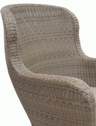 Dickson Avenue - outdoor wicker chair - aVinci-AC-Mochacino2.5-Closeup