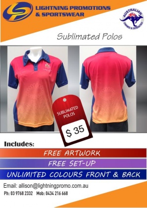 Lightning Promotions & Sportswear - Sublimated Polos
