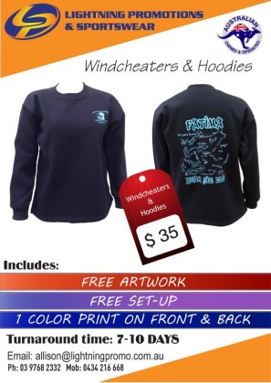 Lightning Promotions & Sportswear - Windcheaters & Hoodies