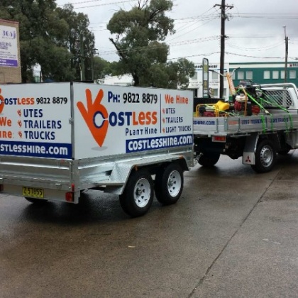 Costless hire - UTE AND TRAILER HIRE COMBO