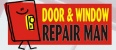Door & window Repair Man Logo