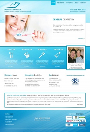Webtiger Web Site Design - Malvern East Dental