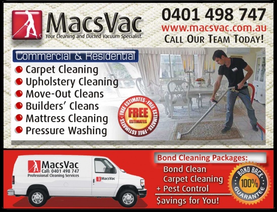 MACSVAC PTY LTD - Guaranteed Bond Return Cleaning Service in Townsville
