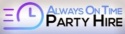 Always On Time Party Hire Logo