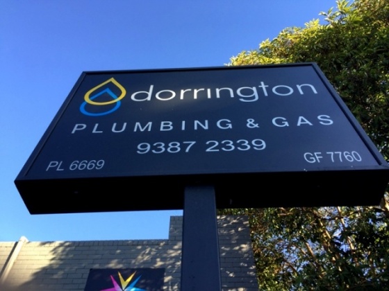 Dorrington Plumbing & Gas - Our signboard