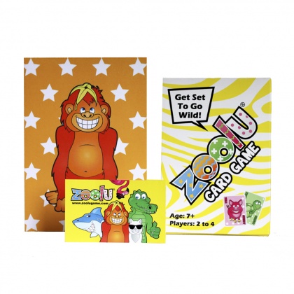 Zoolu Game - Zoolu Gift Pack - One Game, Greeting Card and Sticker